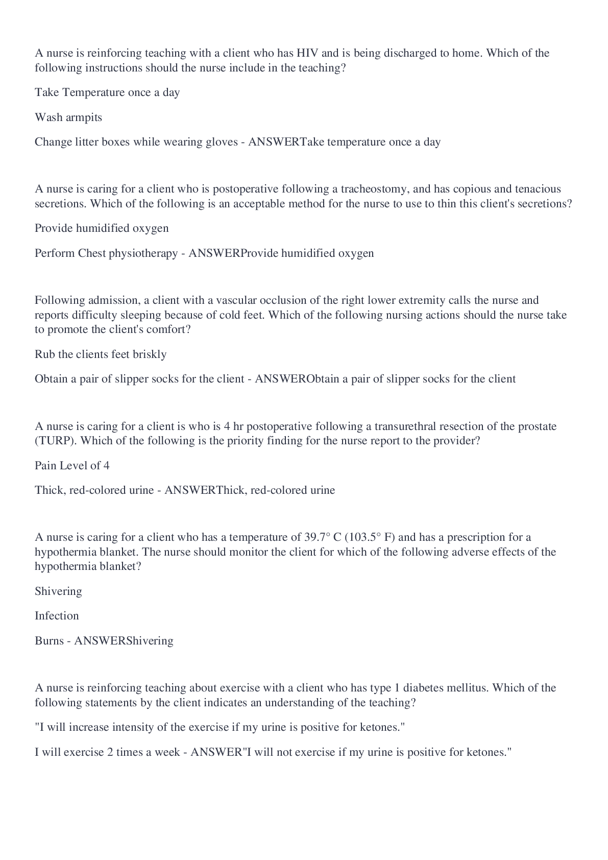 Preview image for MedSurg 2020 proctored ATI Question and Answers 100% Correct